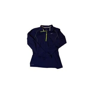 Nike Dri-FIT Running 1/4 Zip Pullover Long Sleeve Top Shirt Purple